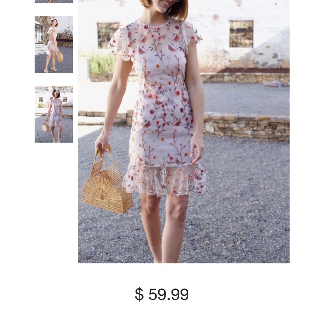 Embroidered Floral Dress